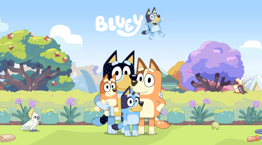 Bluey and her Family - BLUEY™ and character logo™ and © Ludo Studio