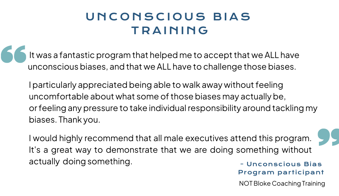 Fabricated Testimonial from an Unconscious Bias Training Participant - Box Ticked nothing to do here